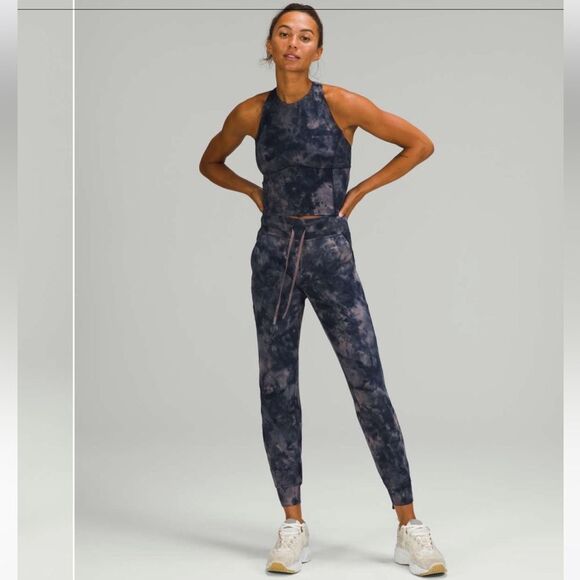 Lululemon Ready to Rulu Jogger 29" Diamond Dye Lunar Rock True Navy Size 2 Pants - Picture 1 of 13